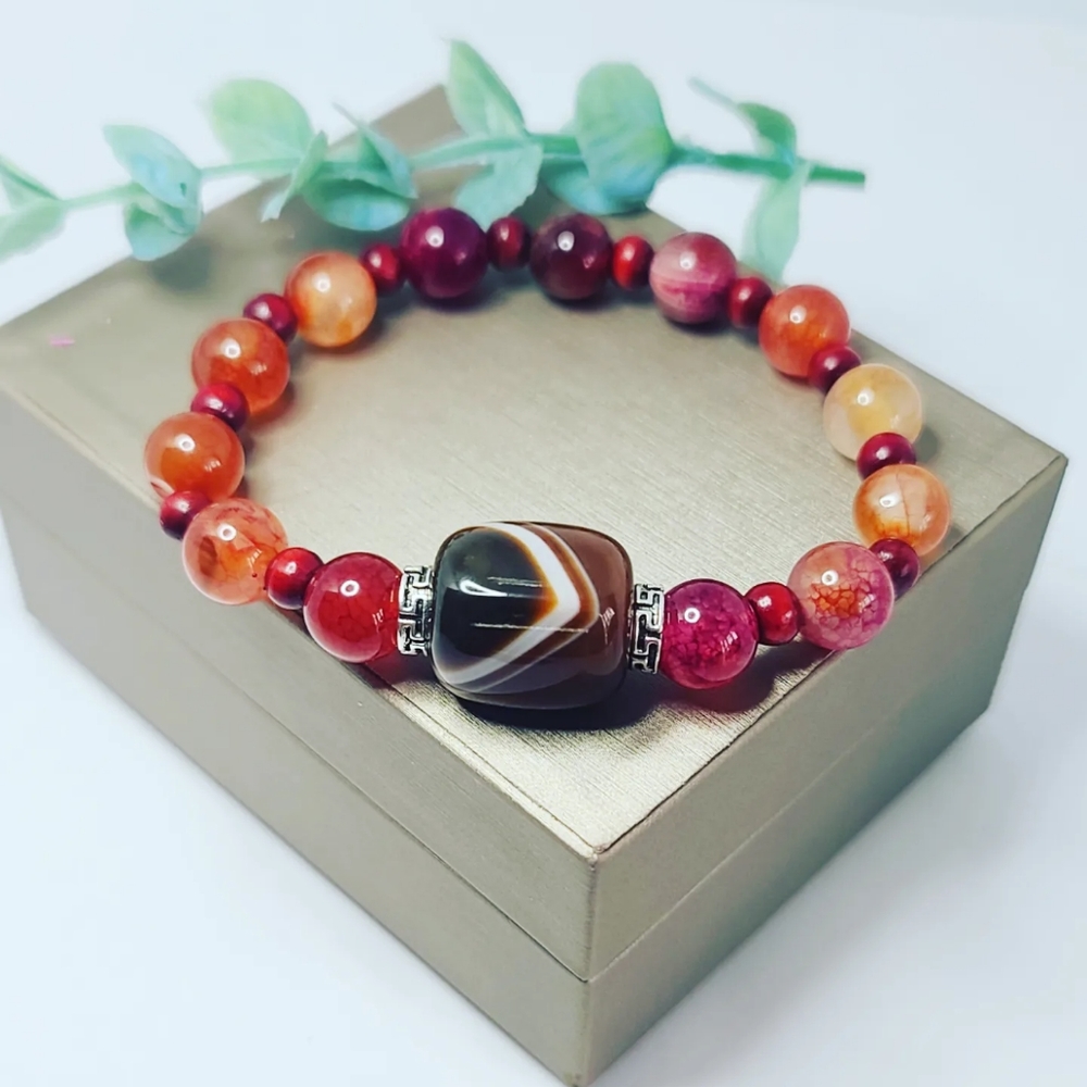 Crackle Agate braelet